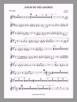 Amor de mis amores - Partitura Trompeta