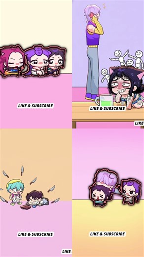 WHICH CAT IS CUTEST😍😈ZOEY X MIRA X RUMI🥵PERFECT OUTLINE🫡#kpopdemonhunters #kpop #kpopedit #anime