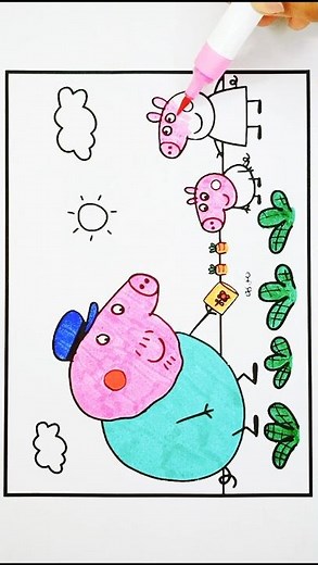 Daddy Pig Drawing for Kids, 574#peppapigdrawing #drawing #peppapigcoloring #peppapig