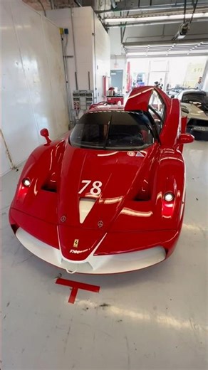 The Ferrari FXX getting ready to hit the track during Ferrari Racing Days at COTA.