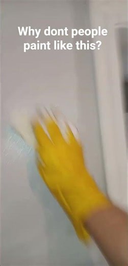 painting with a rag and glove #painting #housework #paintingtutorial #paintingforbeginner