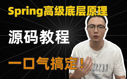Spring boot Spring高级源码教程，肝了7天成功入职阿里，全程有废话我直播吃纸