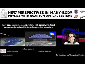 Many-body quantum photonic systems with optically interfaced... ▸ Jelena Vuckovic (Stanford)