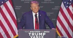 Former President Trump Campaigns in Prairie du Chien, Wisconsin
