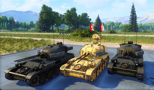 装备30mm双管机关炮的AMX-13 DCA自行防空炮，它的设计目的是为了给法国军队提供一种可以轻松运输的短程防空车辆。