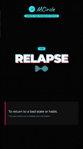 Learn English: What is Relapse? | Vocabulary Shorts