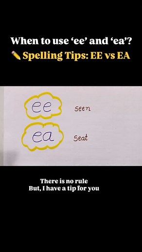 🔠 Ee or Ea? Both sound the same… but do you know the spelling rule? 🤔 Let’s play a quick challenge! 🍞 Bread or Breed? 🌳 Tree or Trea? 💭 Dream or Dreem? 👉 Drop your answers in the comments! 💡 Save this post so you never forget the rule. ✨ Tag a friend who always mixes up. #EnglishMadeEasy #SpellingChallenge #PhonicsFun #LearnEnglish #SpellingRules #EnglishForKids #PhonicsPractice #EngageToLearn | Genius Phonics and Grammar Classes