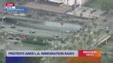 Protesters throw rocks at law enforcement