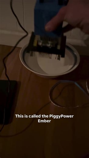 That’s right folks. The PiggyPower Ember is so sensitive to temperature difference that simply placing it in a bowl of hot water can be enough to start producing usable power. That means charging a phone, running small lights, or powering simple USB loads from heat most people would never even think twice about. This is the whole point of PiggyPower. Heat is everywhere. The problem is that most of it gets wasted. The PiggyPower Ember was built to take that heat, create a temperature difference, 