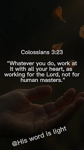 Colossians 3:23- Bible verse on Prosperity and Success