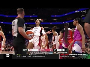 😂 A'ja Wilson Tells Ref Her BFF Allisha Gray FLOPPED After Obvious Foul | WNBA All-Star Game