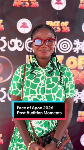 POST AUDITIONS MOMENTS : FACE OF APOO 2026 - SUCCESSFUL AUDITIONS Grand Finale : 26th March 2026 •Culture •Heritage •Development Apoo Festival Theme : Showcasing our Heritage and uniting for ancestral blessings Celebration Period: 7th March - 5th April Email : apofestofficial@gmail.com Facebook : Apoɔ Festival Tiktok & instagram : apoo.festival 0246246249| 024 605 2211 | 0 55 493 8590 | 0 20 682 2189
