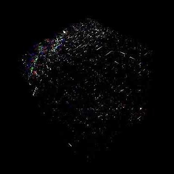 4K OLED Screen Test of a Dense Hilbert Cube with Dispersion Effects (50 FPS)