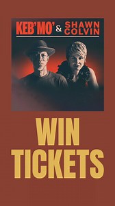 Enter with Bandsintown to WIN FREE TICKETS to see Keb' Mo' and me live on tour! 🎟️🎉 www.bandsintown.com/release?release_id=16feae4d-c9a0-4657-8b81-ffe8c5c55666 #kebmo #ticketgiveaway #wintickets #bandsintown | Shawn Colvin