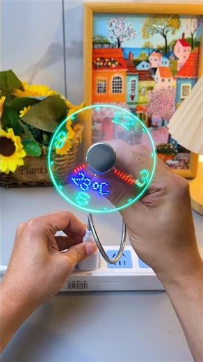usb led clock fan #shortvideo