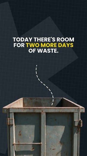 Watch a dumpster get 70% more space with on‑site compaction - no dumpster needed #SmashTruck