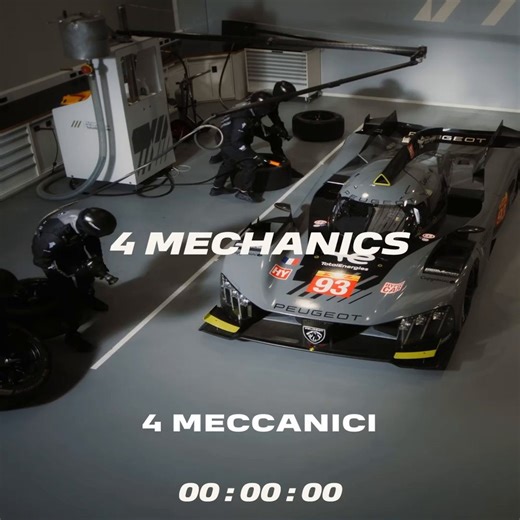 103K views · 145 reactions | Il Pit stop è un lavoro di estrema precisione in tempi record. Così abbiamo pensato che sarebbe stato divertente filmare la nostra squadra in azione, in SLOW MOTION. Dai un'occhiata ⌛ | Peugeot | Facebook