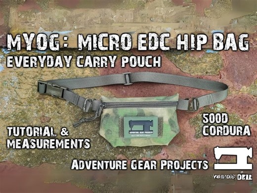 MYOG：军品风格小腰包 MICRO EDC HIP BAG - EDC/DIY/Adventure Gear