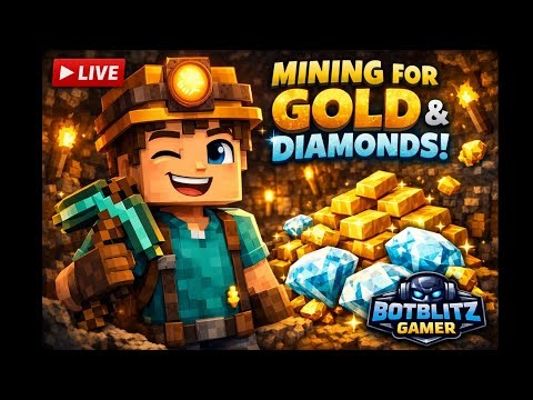 LIVE Diamond Hunt! 💎 INSANE Luck Mining Gold & Diamonds 😱 | Minecraft #live