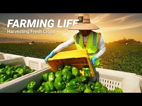 132 Billion Pounds Of Bell Peppers Harvested and Processed This Way | Agriculture Technology