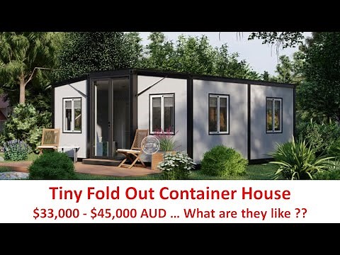 Tiny Fold Out Container House - For Sale June, 2022 - review, pros / cons, value ?