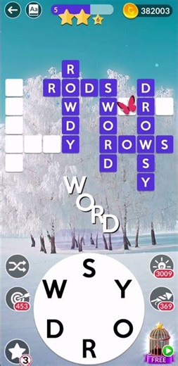 Wordscapes Daily Puzzle February 6, 2026 gameplay | Answers | Solution