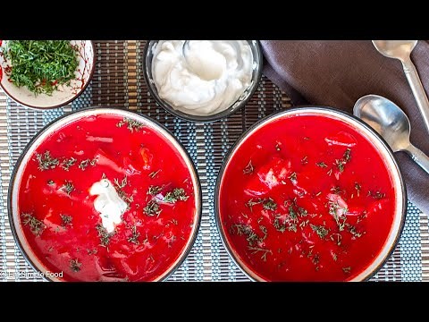 Easy Vegetarian Borscht (Beet Soup) Recipe - EatSimpleFood.com