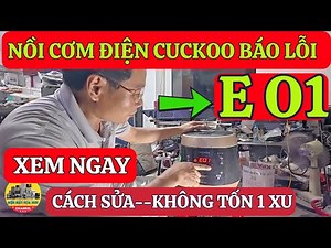 Cuckoo rice cooker error E01 - See how to fix it at home without spending a penny