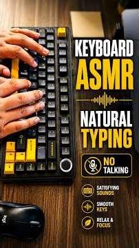 Realistic Keyboard Typing ASMR ⌨️ Natural Typing Sounds #Shorts