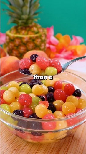 This RAINBOW POPPING BOBA became a sweet salad surprise!