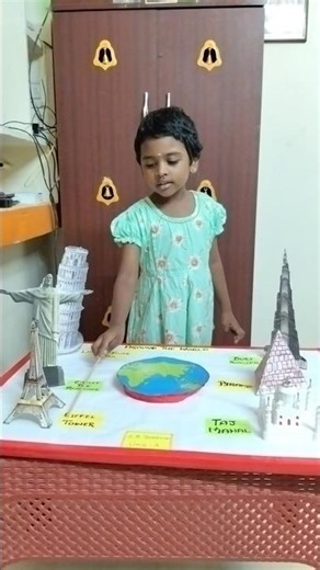 👉 World Wonders Baby Project 🌎 | Kids Learning Fun Shorts🔥 👶 குழந்தைகள் பள்ளி Project