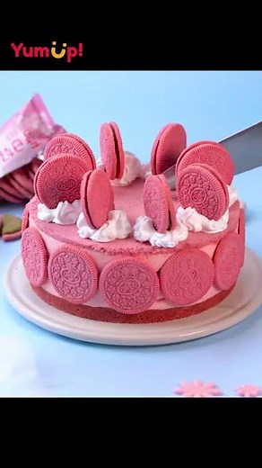 Pink Oreo Cake Decorating | Yummy Colorful Cake Decorating Recipes | Awesome Colorful Cake Ideas