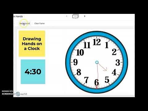 Drawing Hands on a Clock