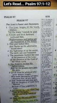 Let's Read... Psalm 97:-12 #shorts #letsread #biblepassage #nasb