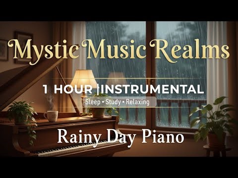 Rainy Day Piano Ambience | 1 HOUR Relaxing Instrumental Music for Sleep, Study & Cozy Vibes