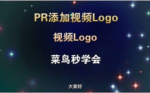 PR添加视频logo，菜鸟学会不到三分钟，教程通俗易懂