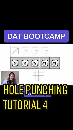 So many students struggle with the PAT section of the DAT. Here Kiana shows students how to break it down - DAT PAT Hole punching tutorial #4 #datbootcamp #bootcamp #dat #Dentist #dentistry #predent #predental #biomed #biology #dentalschool #dentalstudent #D1 #D2 #D3 #D4 #DentalMedicine #DentalAnatomy #Studywithme #DATstudy #studyDAT #Science