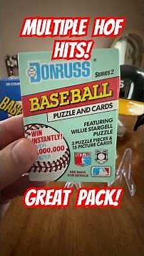 1991 Donruss Baseball Cards old / vintage wax pack opening rip. Tons of hall of famers!