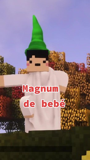 MAGNUM DE BEBÉ!! 🍃✨ #elmagnum #minecraft #measababy #duende