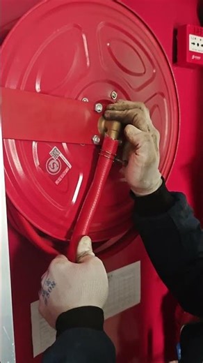 The process of installing fire hoses