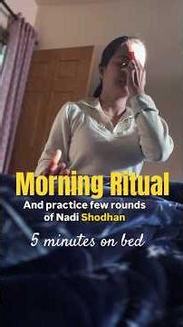 Morning Ritual || Nadi Shodhan Pranayama || #ytshorts #nadishodhana #pranayamabenefits