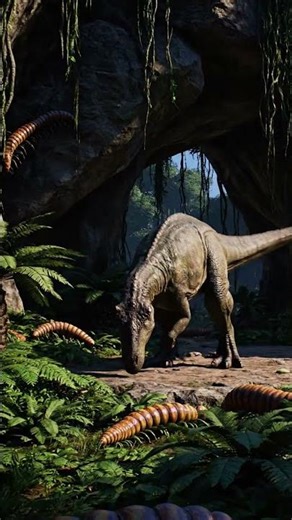 Edmontosaurus vs a Sarcosuchus (giant crocodile) in the river in a Prehistoric World