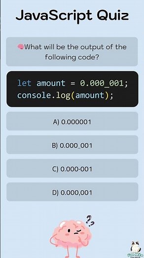 🧠Quiz: What will be the output of the following code?