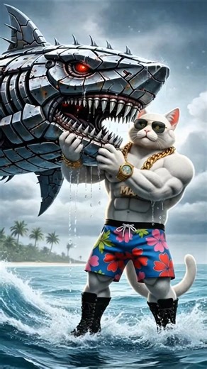 Monstar Cat vs Robo Monster Fight| funny videos