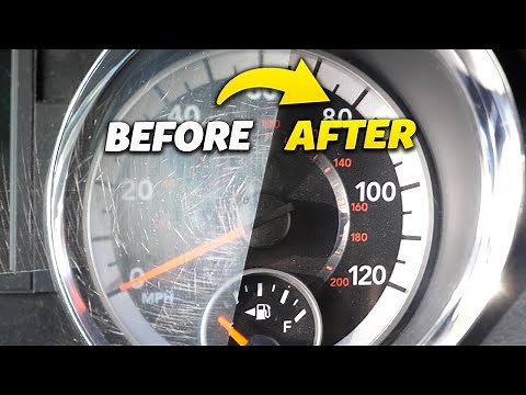 How to Remove Scratches from Speedometer Dashboard