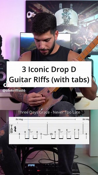 Iconic Drop D Tuning Riffs | Three Days Grace, Marilyn Manson, Lamb of God