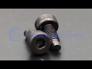 Dog Point Screws Hexagon Socket Head Cap Steel Black Galvanizing Hardened Special Electronics Fasten