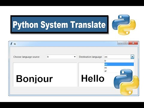 Python System Translate - Sytème de traduction en Python