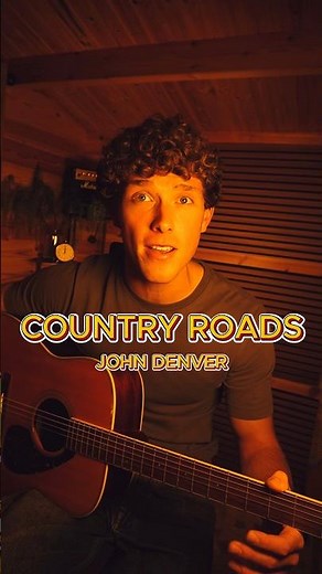 Country Roads – John Denver | Easy Acoustic Guitar Tutorial 🎸#countryroads #guitartutorial