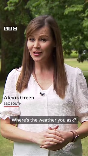 Weather presenter Alexis Green is on the road from a secret location - can you guess where? #wherestheweather #bbcsouthnews #alexisgreen | BBC Hampshire & Isle of Wight